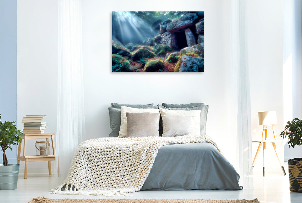 Premium Textil-Leinwand Im Schatten der ältesten Wege