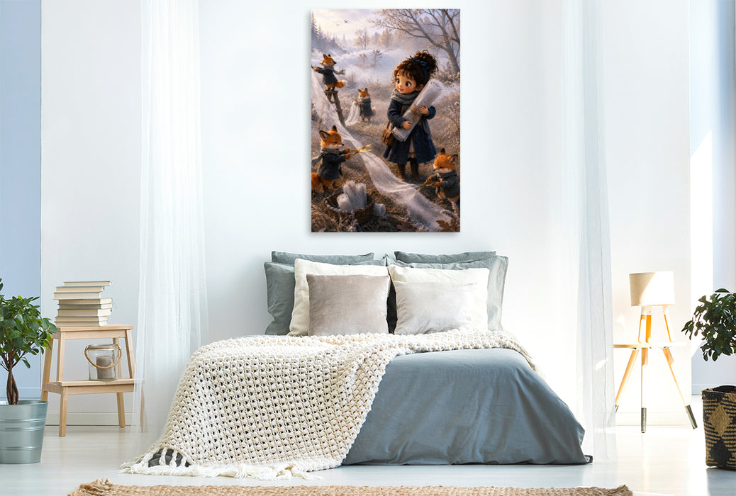 Premium Textil-Leinwand Der Stoff des Nebels