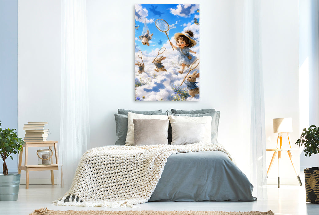 Premium Textil-Leinwand Die Wolkenfänger