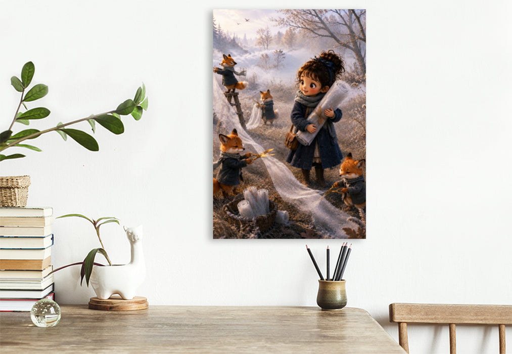 Premium Textil-Leinwand Der Stoff des Nebels