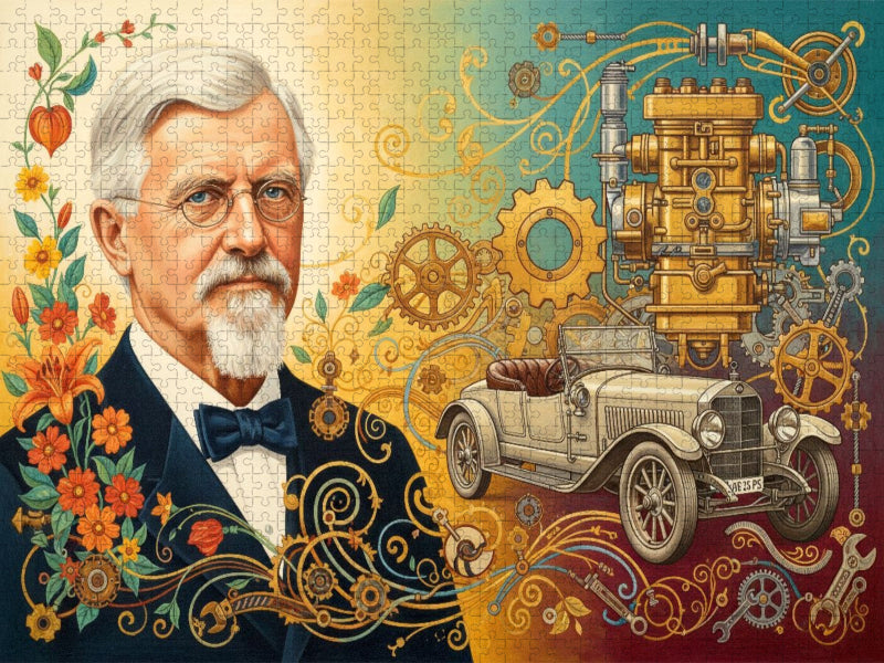 Wilhelm Maybach (1846–1929) – frühe Fahrzeugentwicklung und technische Verbesserungen - CALVENDO Foto-Puzzle'