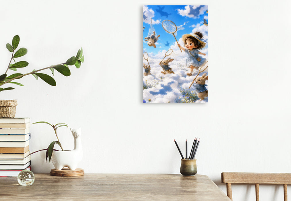 Premium Textil-Leinwand Die Wolkenfänger