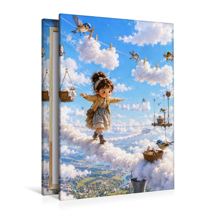 Premium Textil-Leinwand Die Wolkenwäscherei