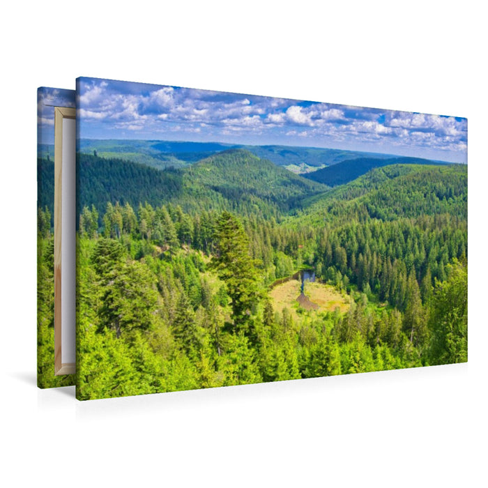 Premium Textil-Leinwand Ellbachseeblick bei Kniebis