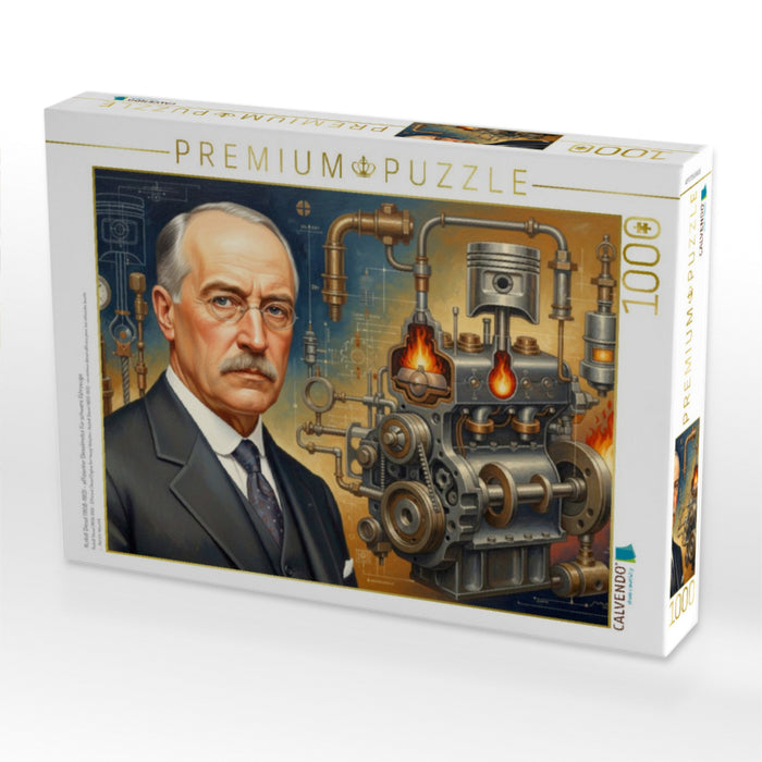 Rudolf Diesel (1858–1913) – effizienter Dieselmotor für schwere Fahrzeuge - CALVENDO Foto-Puzzle'