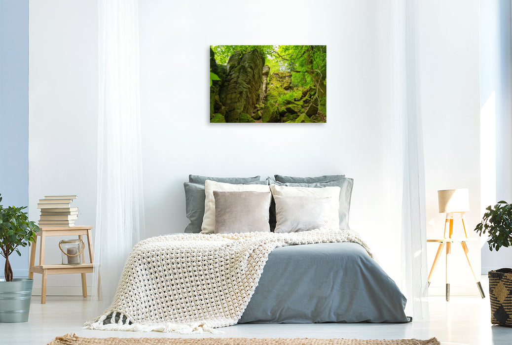Premium Textil-Leinwand Battertfelsen Baden-Baden