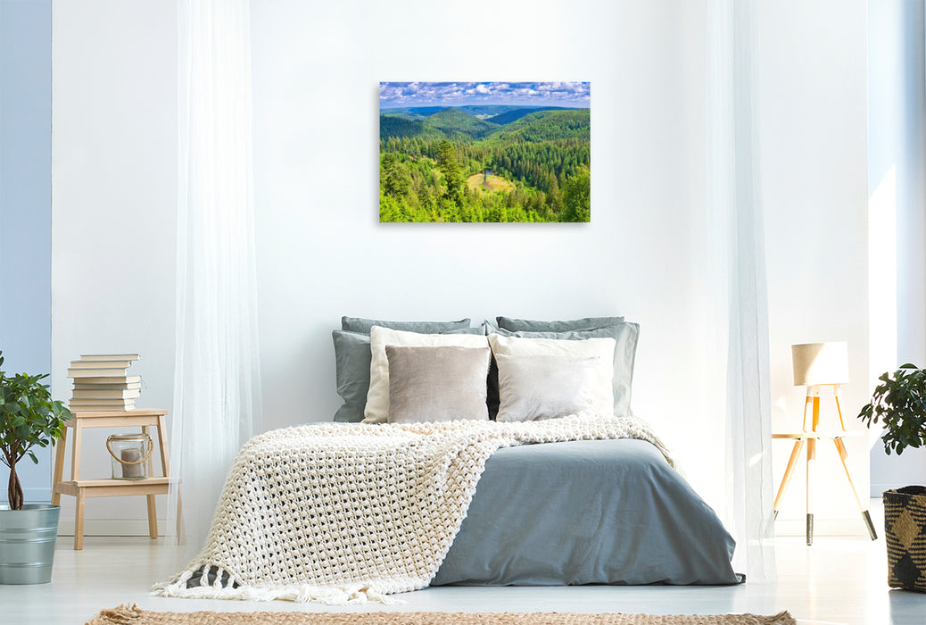 Premium Textil-Leinwand Ellbachseeblick bei Kniebis