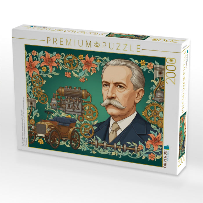 Karl Benz (1844–1929) – erstes praxistaugliches Automobil - CALVENDO Foto-Puzzle'