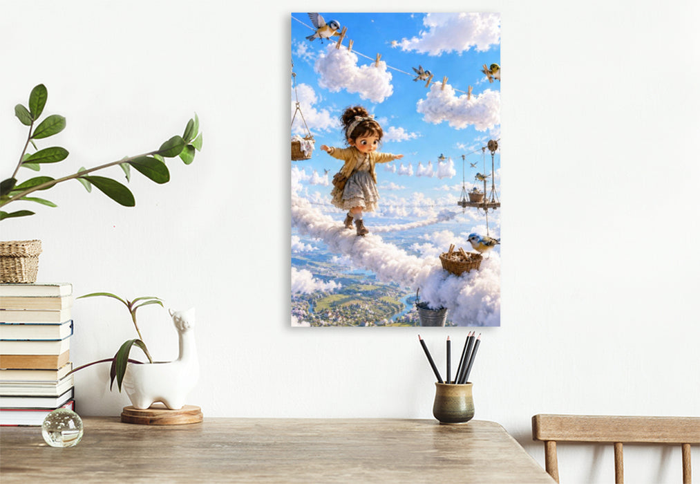 Premium Textil-Leinwand Die Wolkenwäscherei