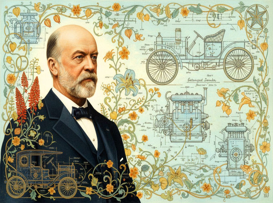 Gottlieb Daimler (1834–1900) – schneller Verbrennungsmotor für Fahrzeuge - CALVENDO Foto-Puzzle'