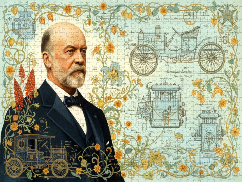 Gottlieb Daimler (1834–1900) – schneller Verbrennungsmotor für Fahrzeuge - CALVENDO Foto-Puzzle'