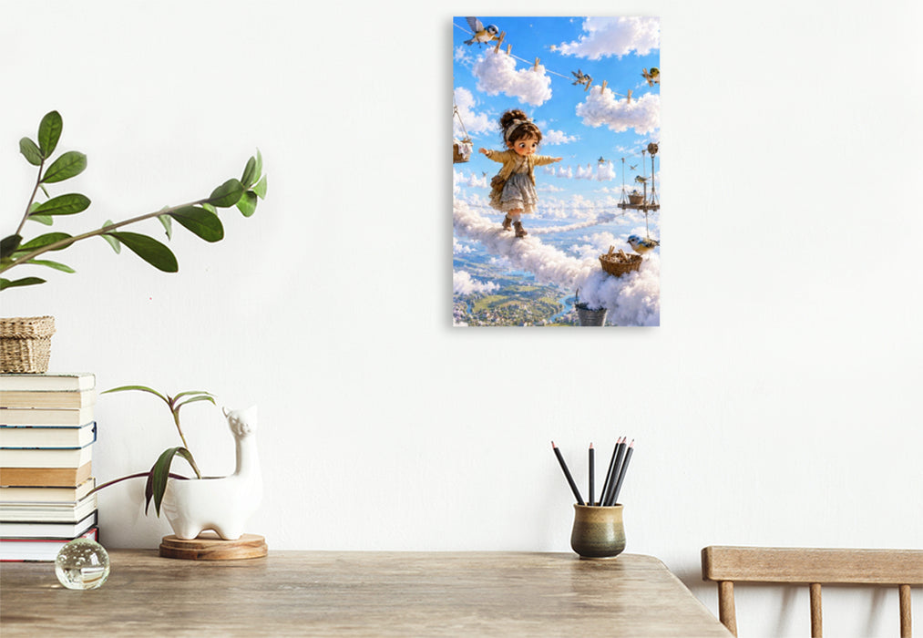 Premium Textil-Leinwand Die Wolkenwäscherei