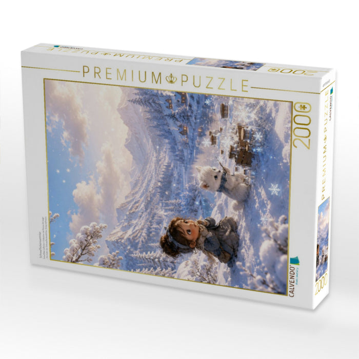Schneeflockensammler - CALVENDO Foto-Puzzle'