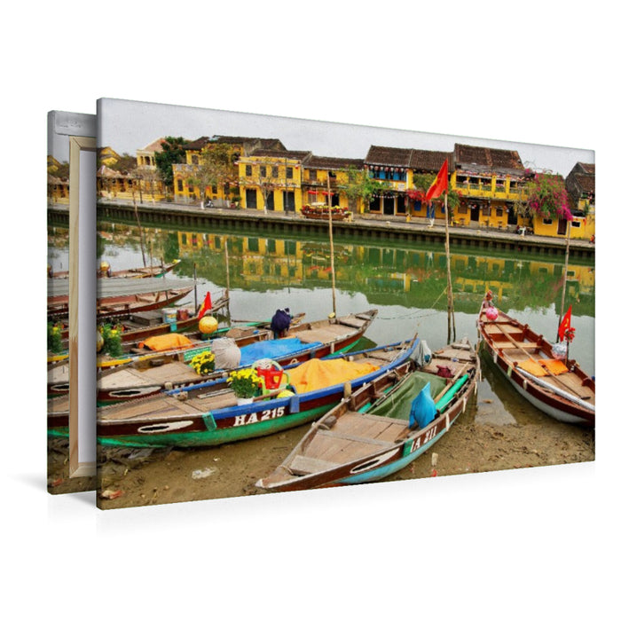 Premium Textil-Leinwand Thu Bon Fluss