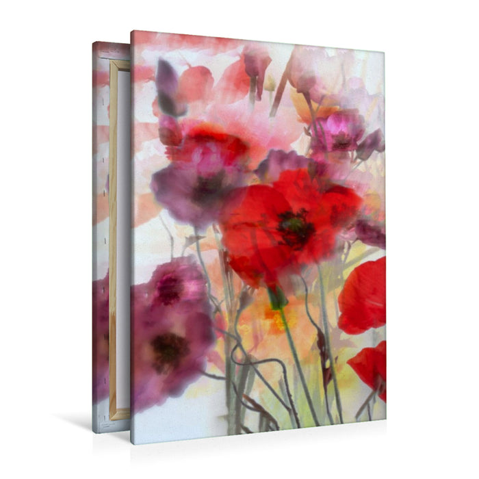 Premium Textil-Leinwand Blüten