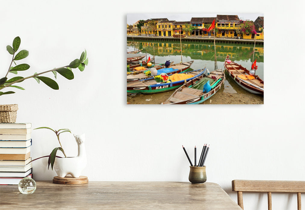 Premium Textil-Leinwand Thu Bon Fluss