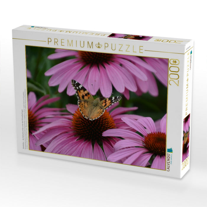 Distelfalter - der Weltenbummler unter den Schmetterlingen - CALVENDO Foto-Puzzle'