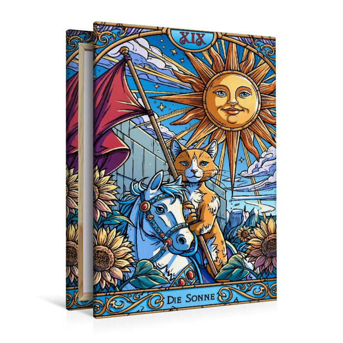 Premium Textil-Leinwand Die Sonne