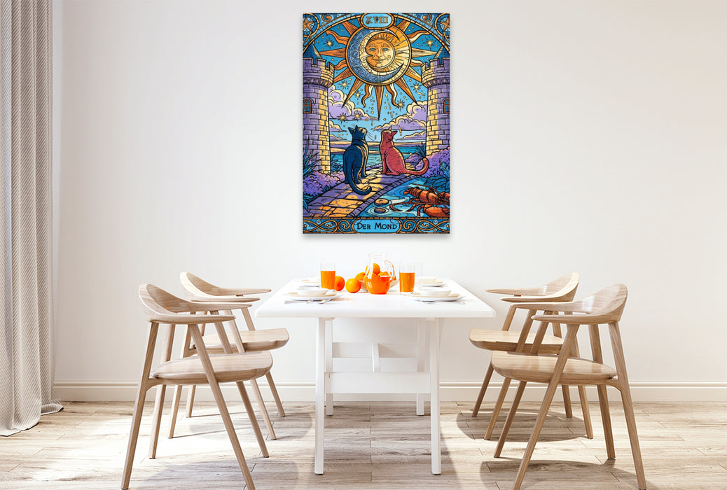 Premium Textil-Leinwand Der Mond