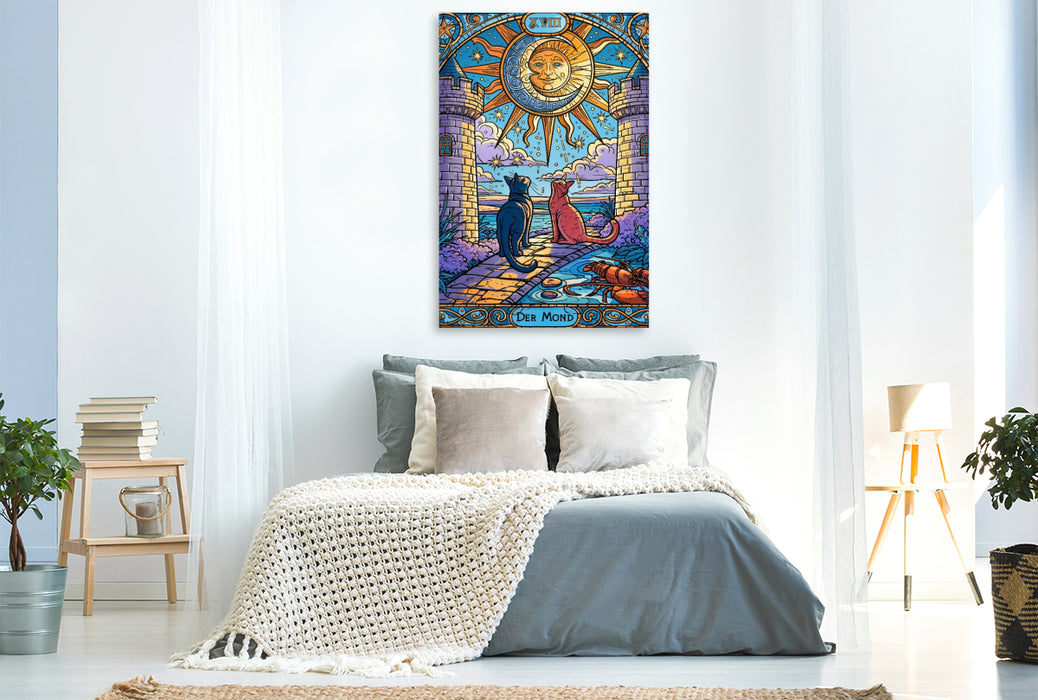 Premium Textil-Leinwand Der Mond
