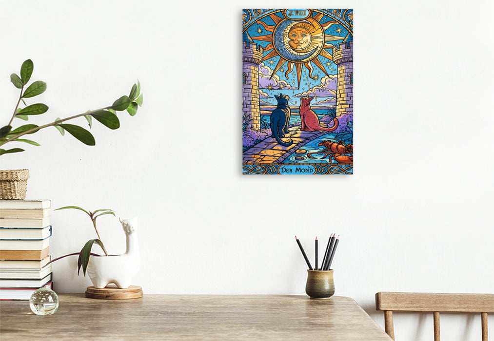Premium Textil-Leinwand Der Mond