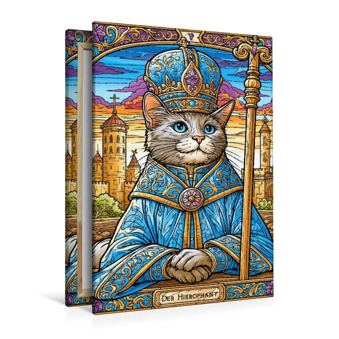 Premium Textil-Leinwand Der Hierophant