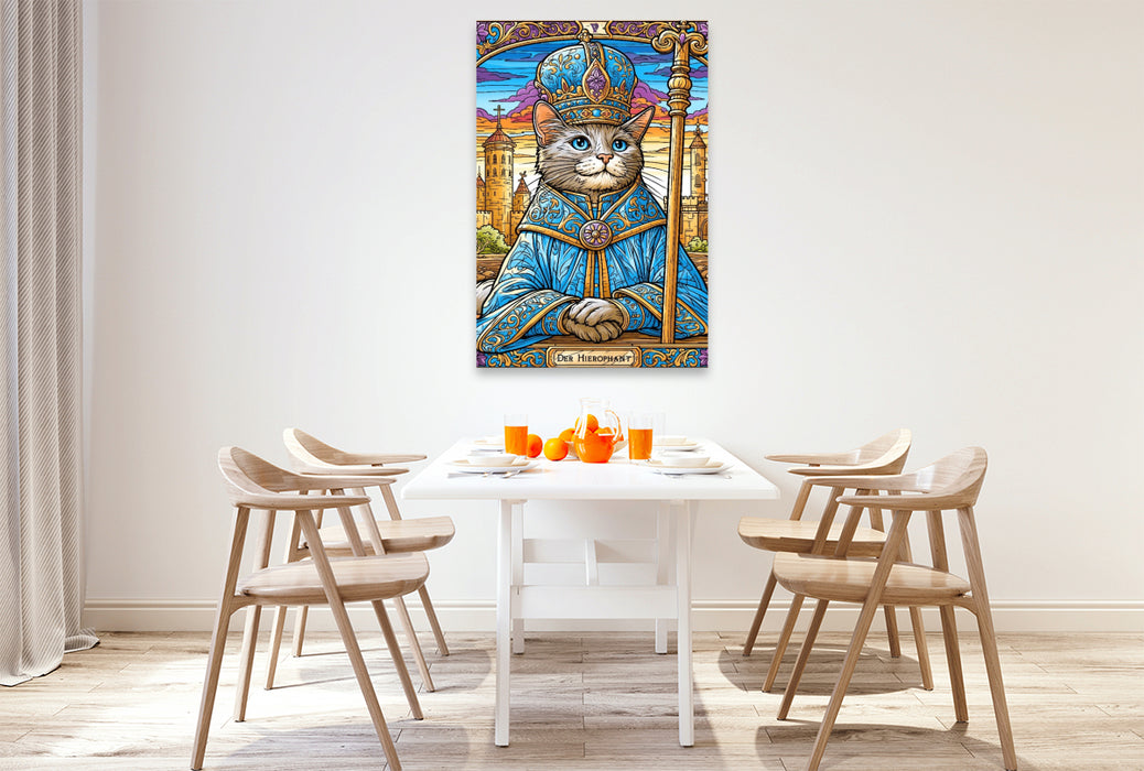 Premium Textil-Leinwand Der Hierophant
