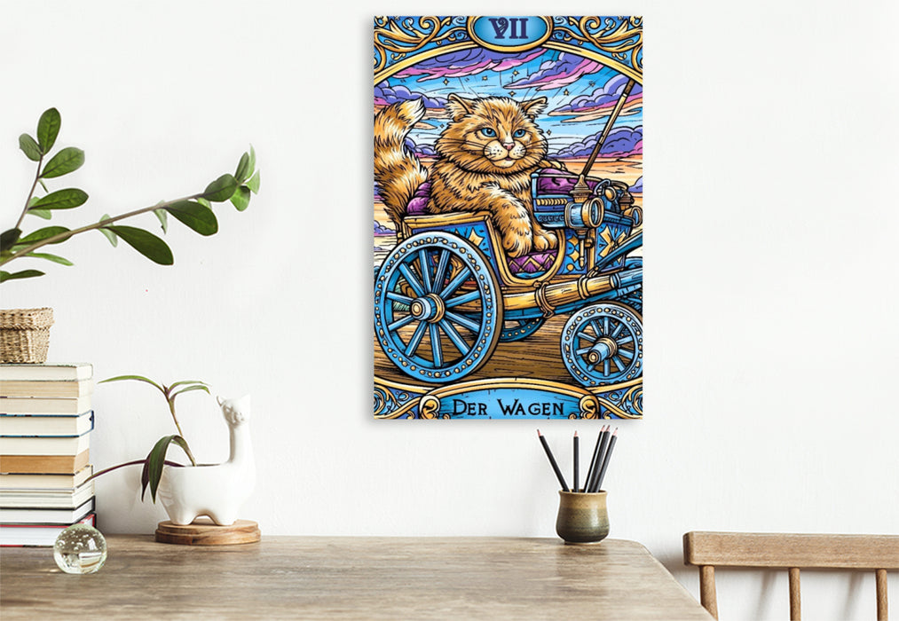 Premium Textil-Leinwand Der Wagen