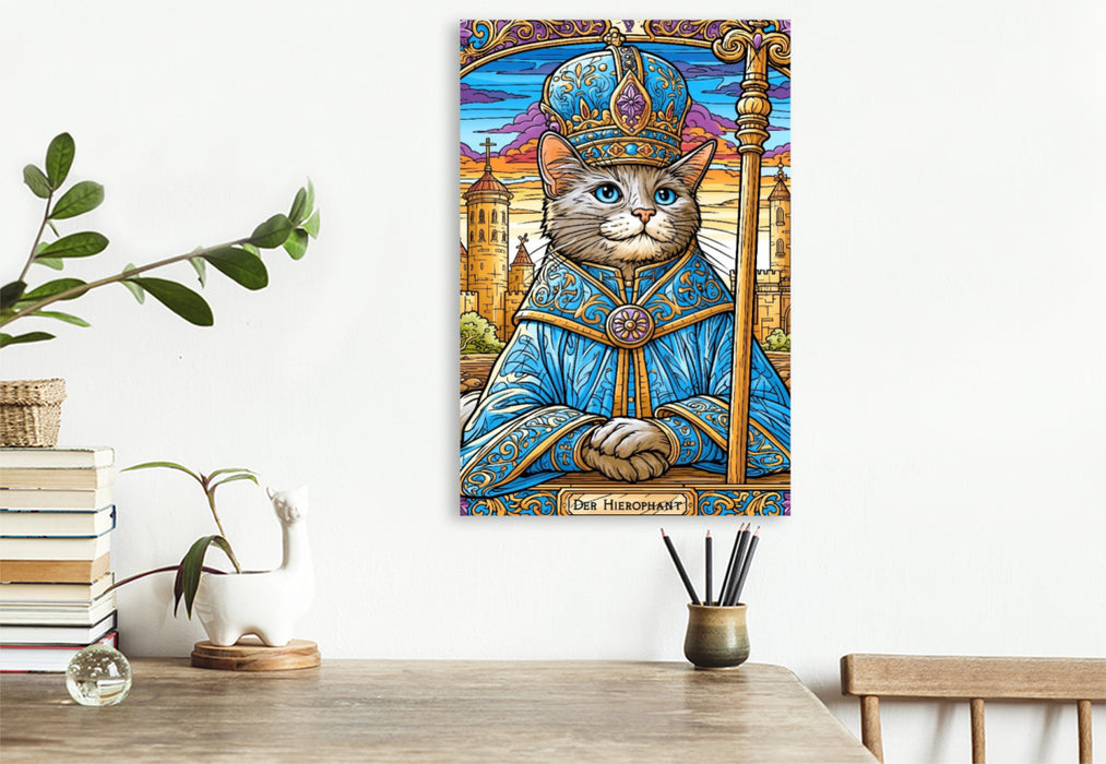 Premium Textil-Leinwand Der Hierophant
