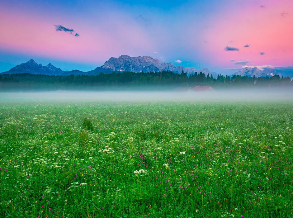 Wettersteingebirge im Morgenlicht - CALVENDO Foto-Puzzle'