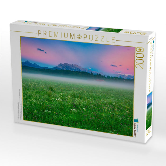 Wettersteingebirge im Morgenlicht - CALVENDO Foto-Puzzle'