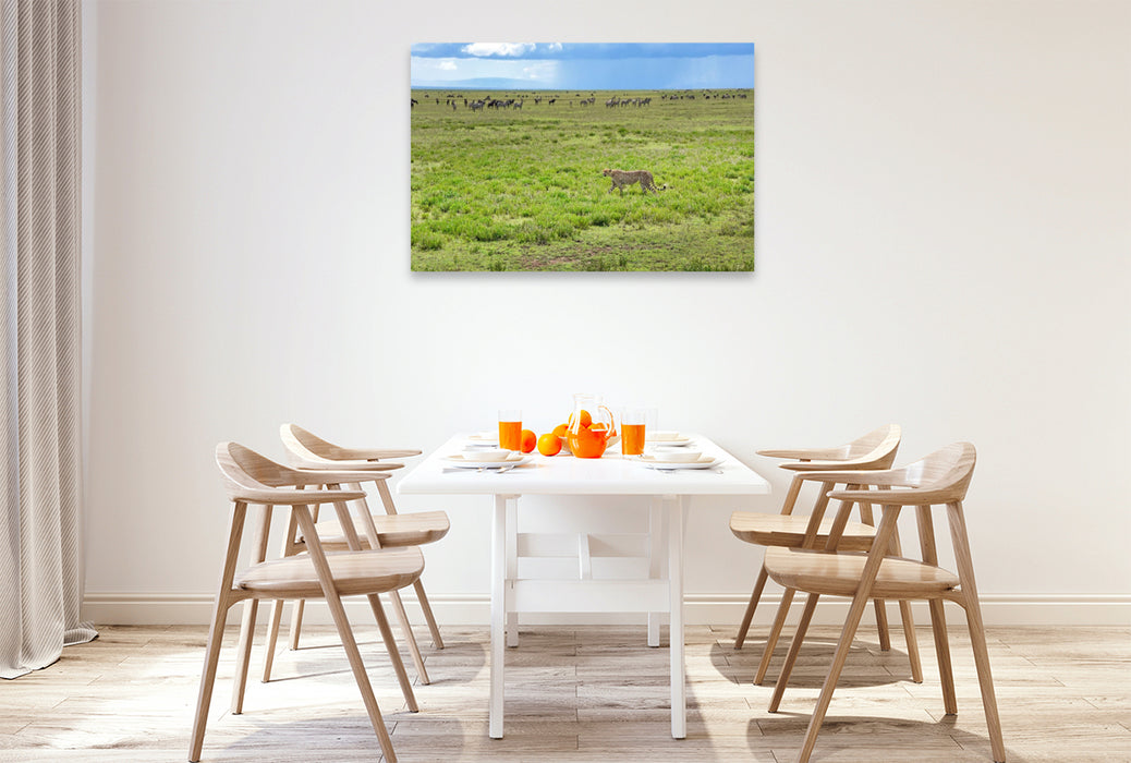 Premium Textil-Leinwand Serengeti-Nationalpark