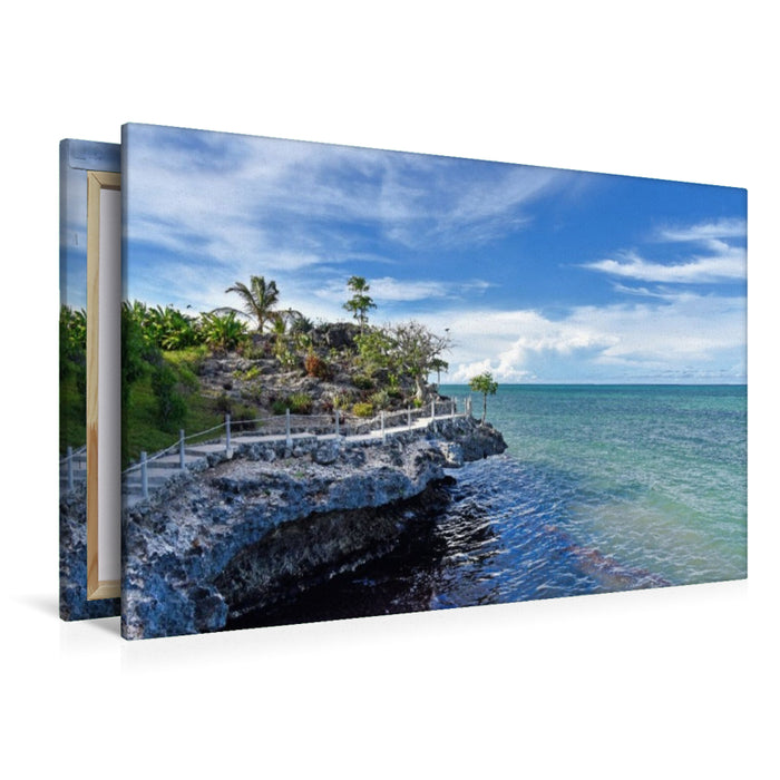 Premium Textil-Leinwand Felnsenklippe