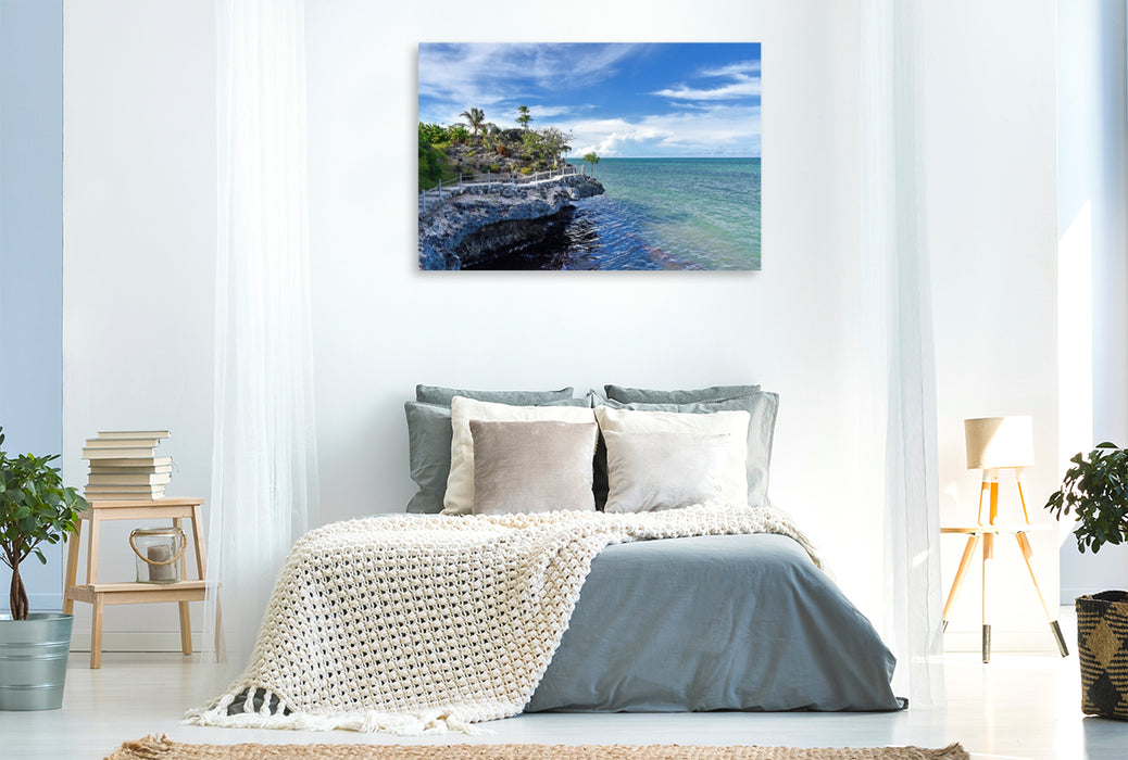 Premium Textil-Leinwand Felnsenklippe