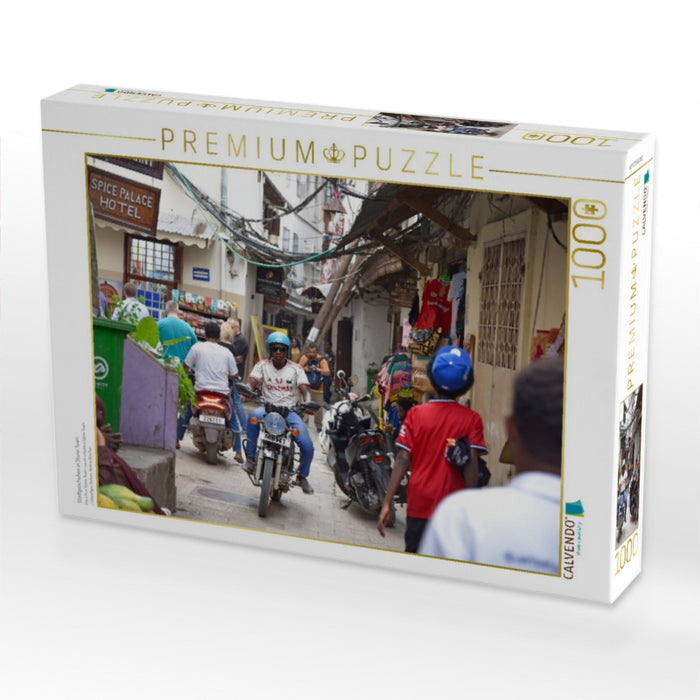 Stadtgeschehen in Stone Town - CALVENDO Foto-Puzzle'