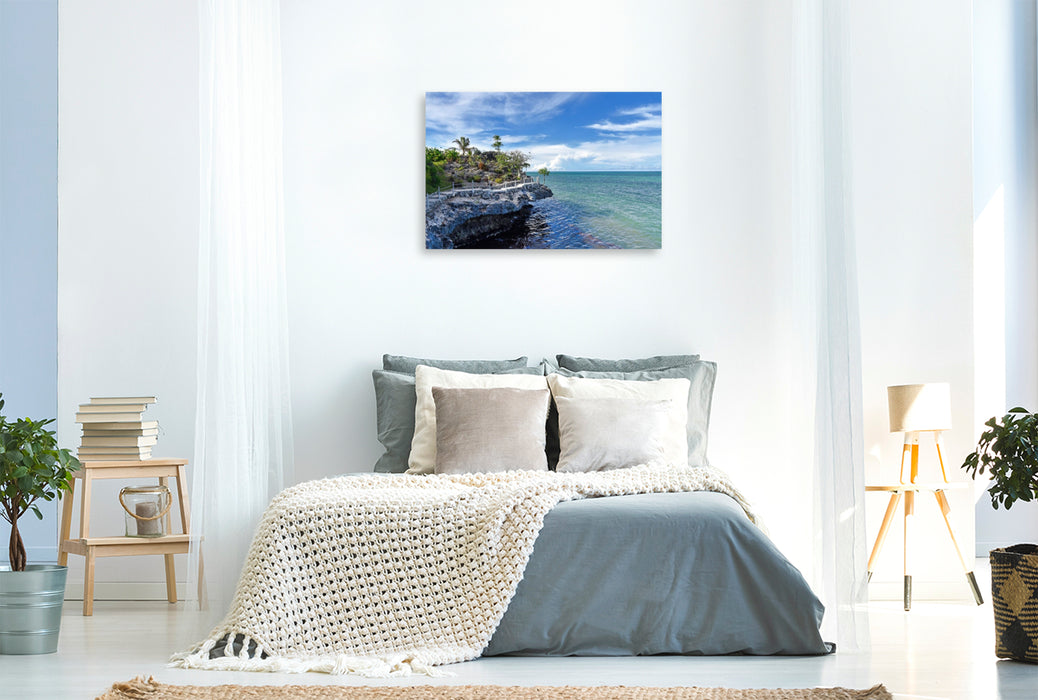 Premium Textil-Leinwand Felnsenklippe