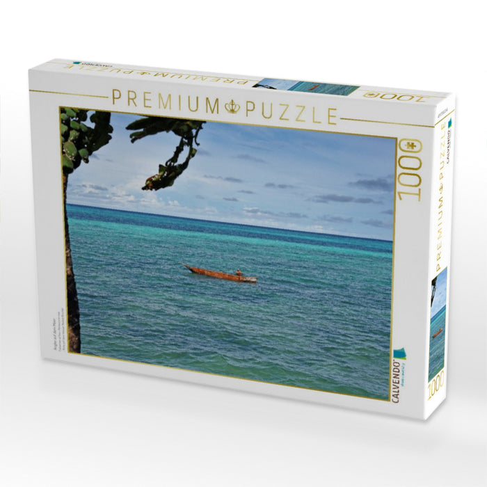 Angler auf dem Meer - CALVENDO Foto-Puzzle'