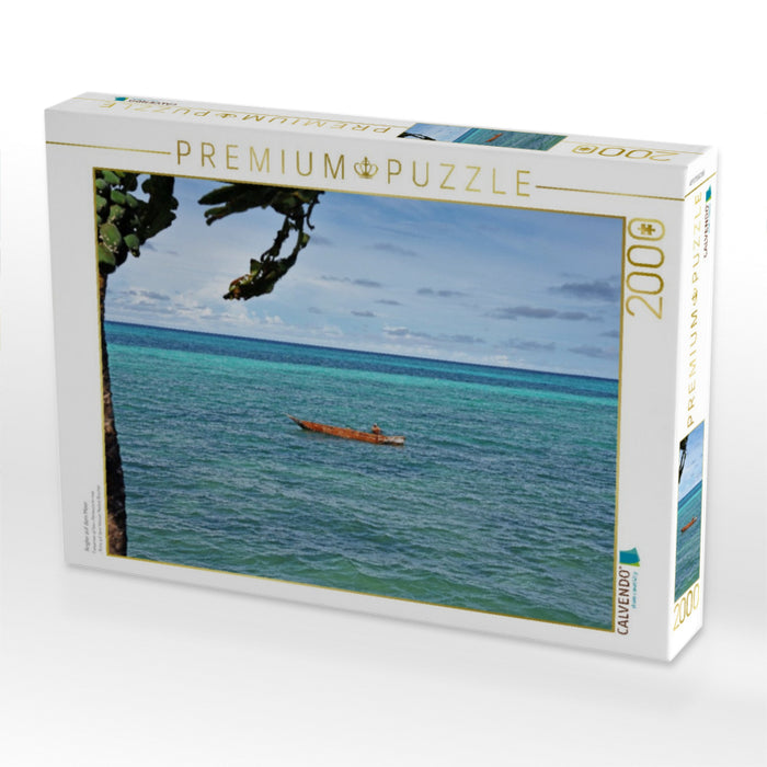 Angler auf dem Meer - CALVENDO Foto-Puzzle'