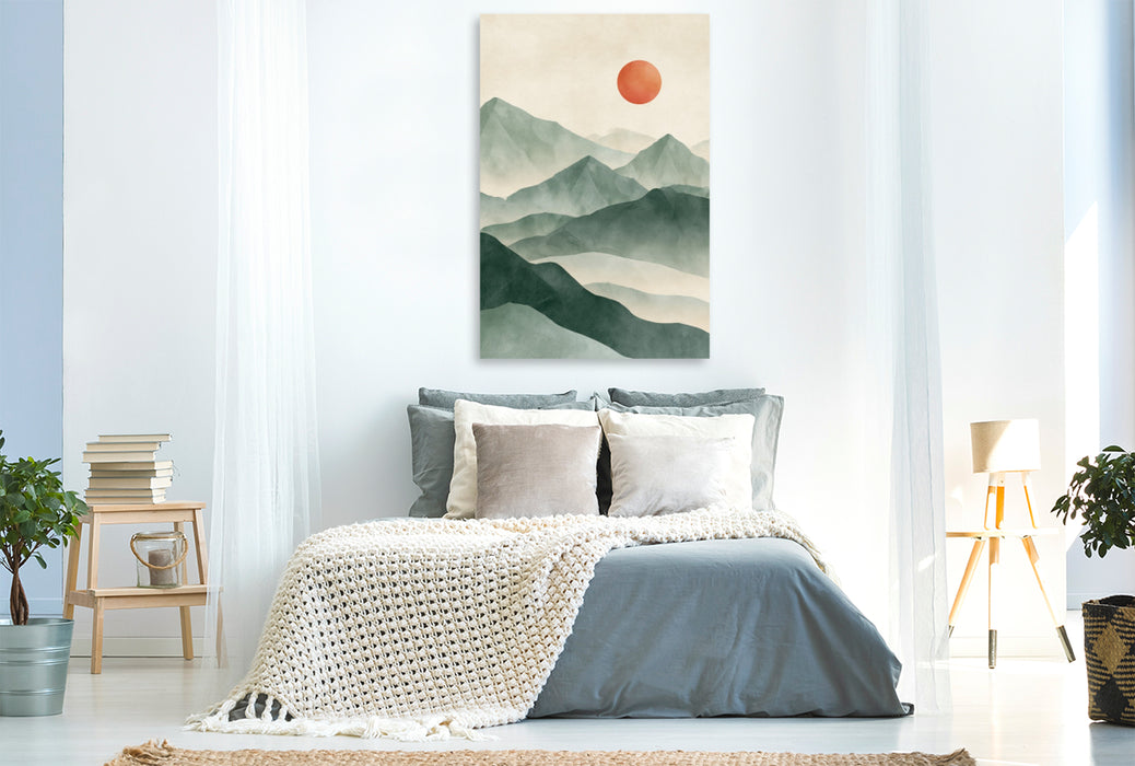 Premium Textil-Leinwand Landschaft der Stille