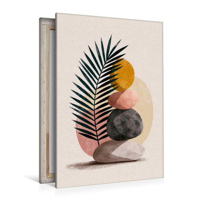 Premium Textil-Leinwand Ein Motiv aus dem Kalender Botanik und Balance