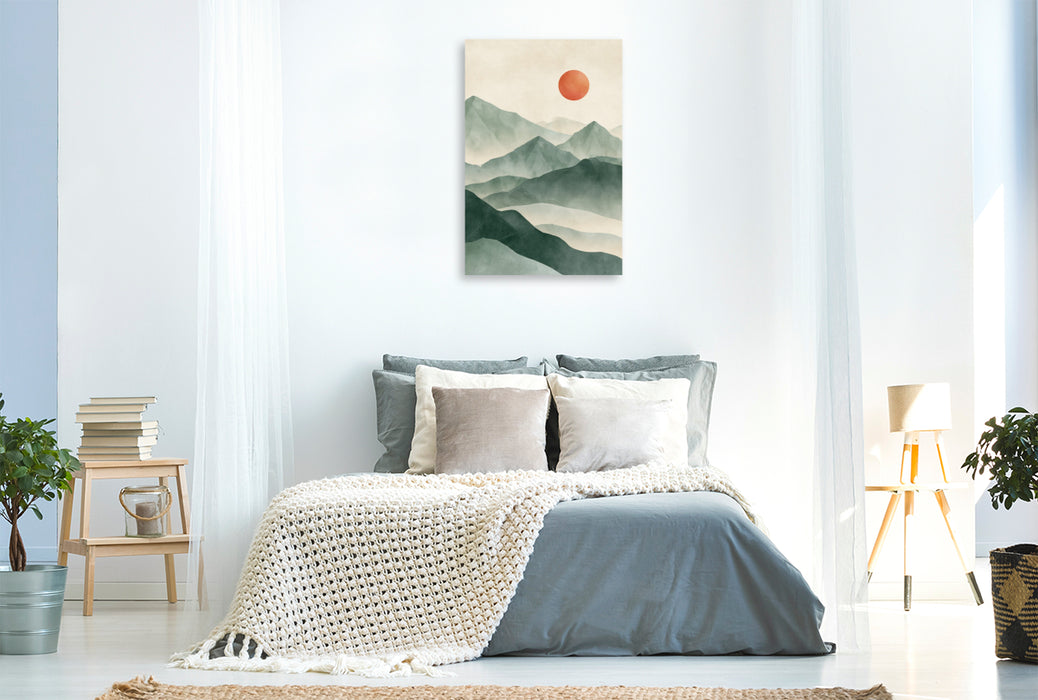 Premium Textil-Leinwand Landschaft der Stille