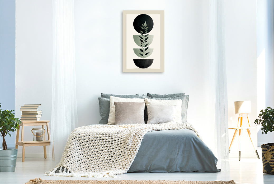 Premium Textil-Leinwand Organische Architektur