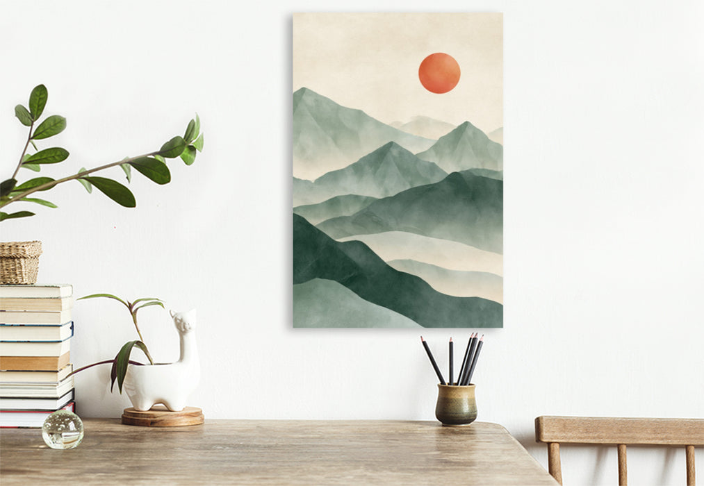 Premium Textil-Leinwand Landschaft der Stille