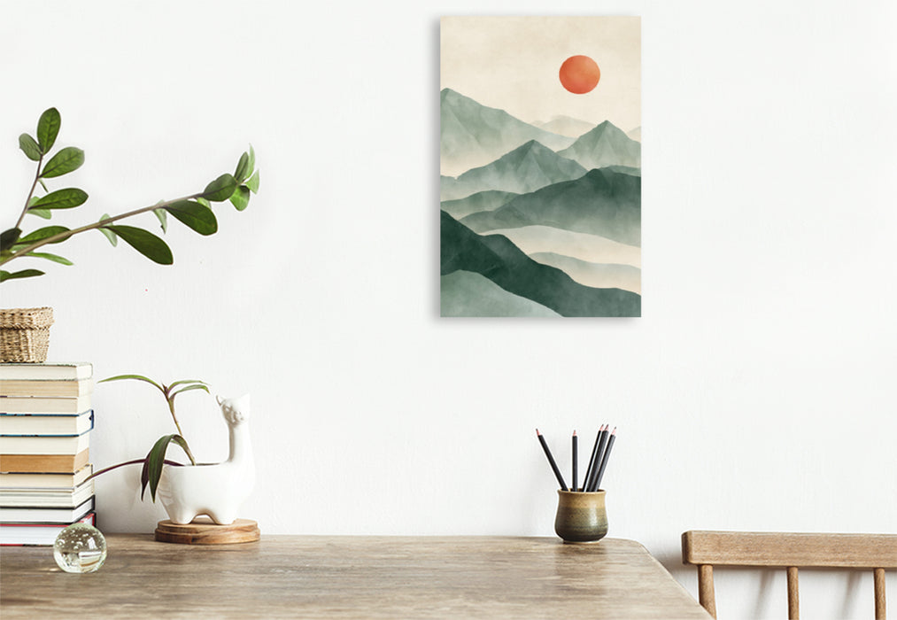 Premium Textil-Leinwand Landschaft der Stille