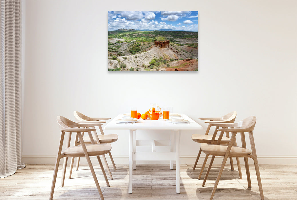 Premium Textil-Leinwand Olduvai-Schlucht