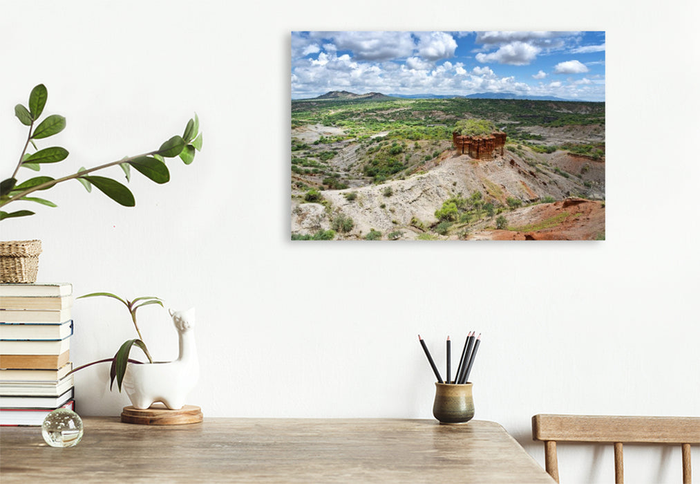 Premium Textil-Leinwand Olduvai-Schlucht