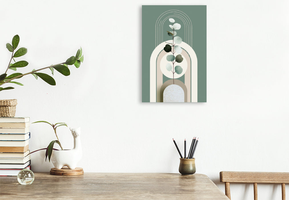 Premium Textil-Leinwand Ein Motiv aus dem Kalender Botanik und Balance