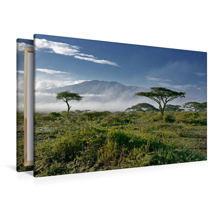 Premium Textil-Leinwand Ngorongoro-Schutzgebiet