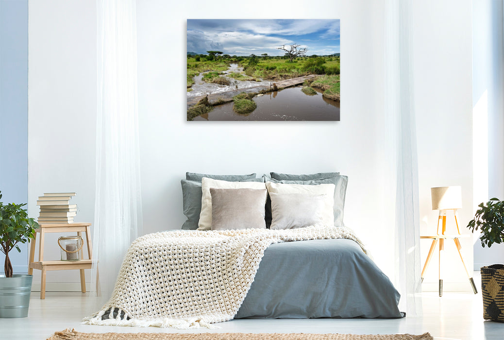 Premium Textil-Leinwand Serengeti-Nationalpark