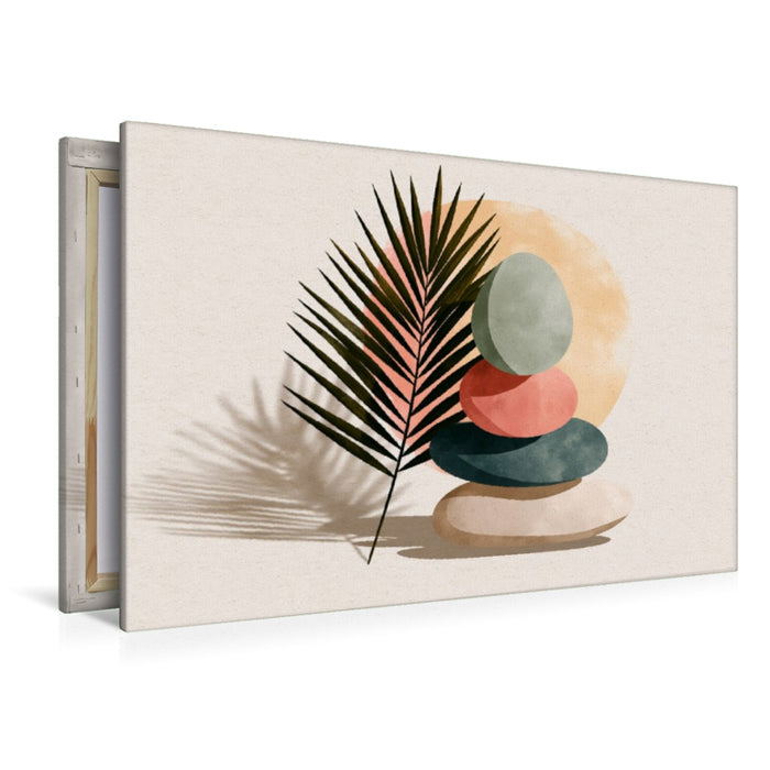 Premium Textil-Leinwand Zen der Natur